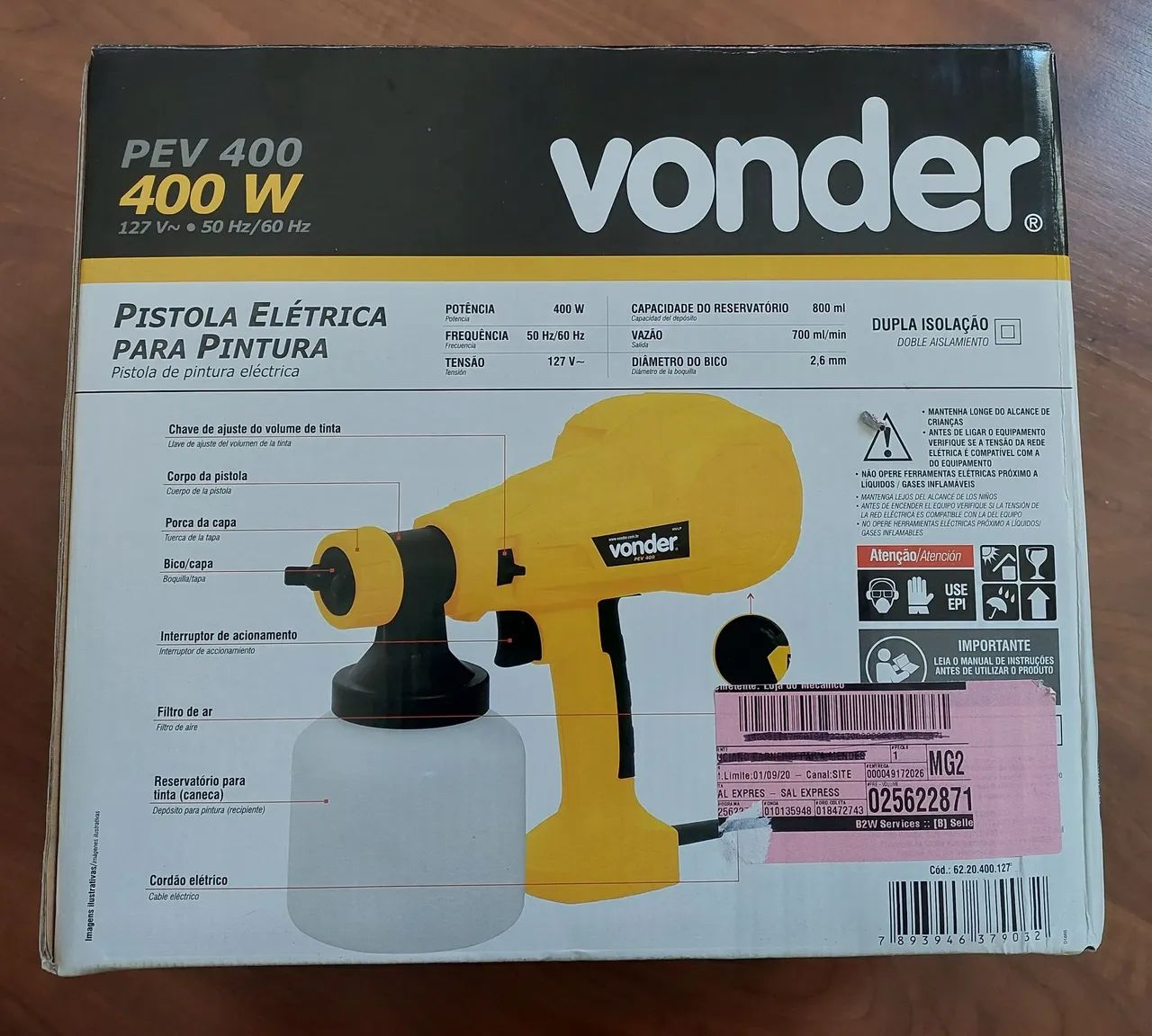 Pistola Elétrica para pintura - Vonder PEV 400 W - Foto 2