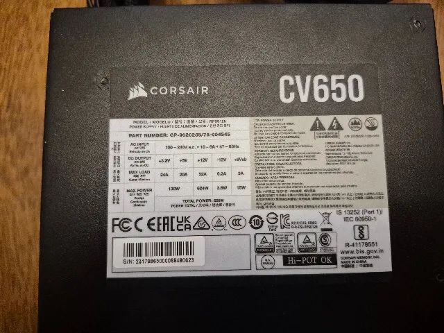 Fonte Corsair CV650 650W - Foto 4