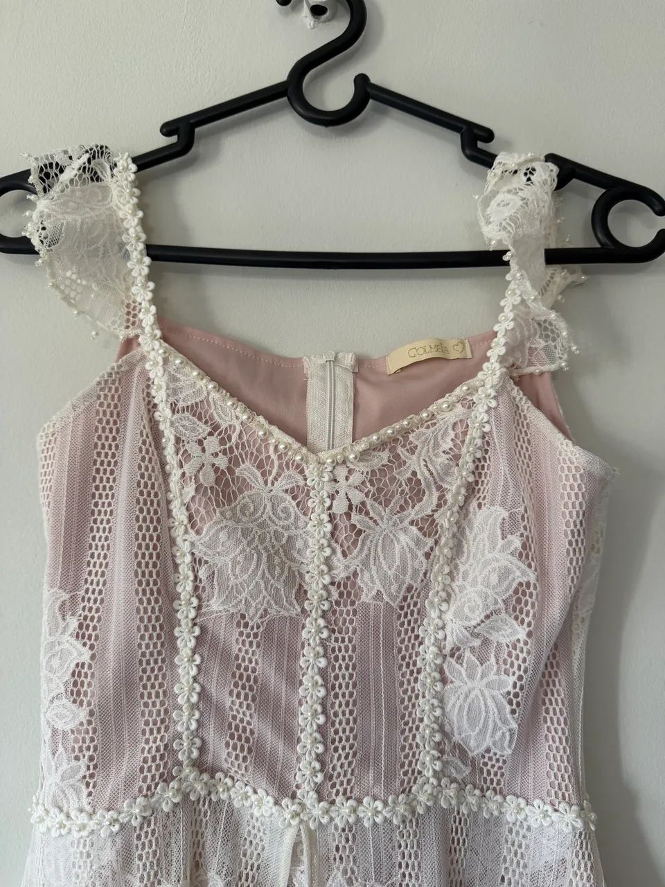 Vesti-lo longo rendado OffWhite  - Foto 2