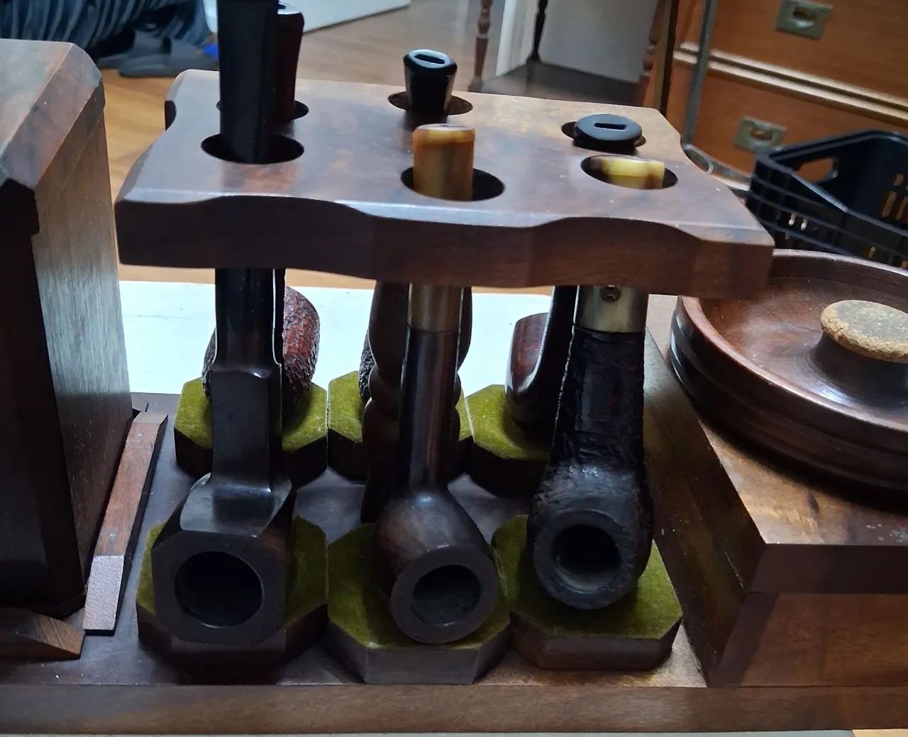 CACHIMBEIRA COM 6 CACHIMBOS NOBRES - Foto 4
