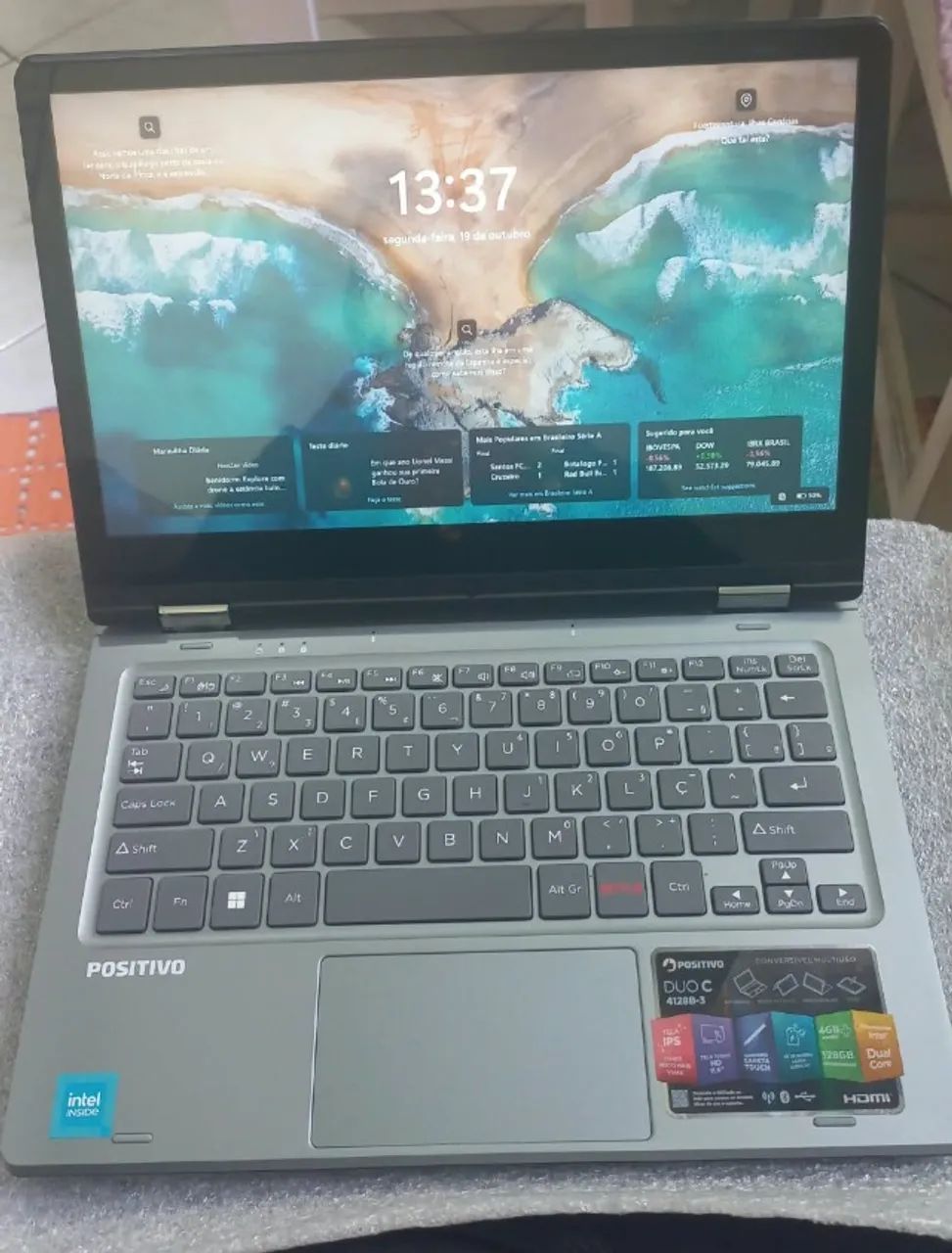 Notebook touch Novo 