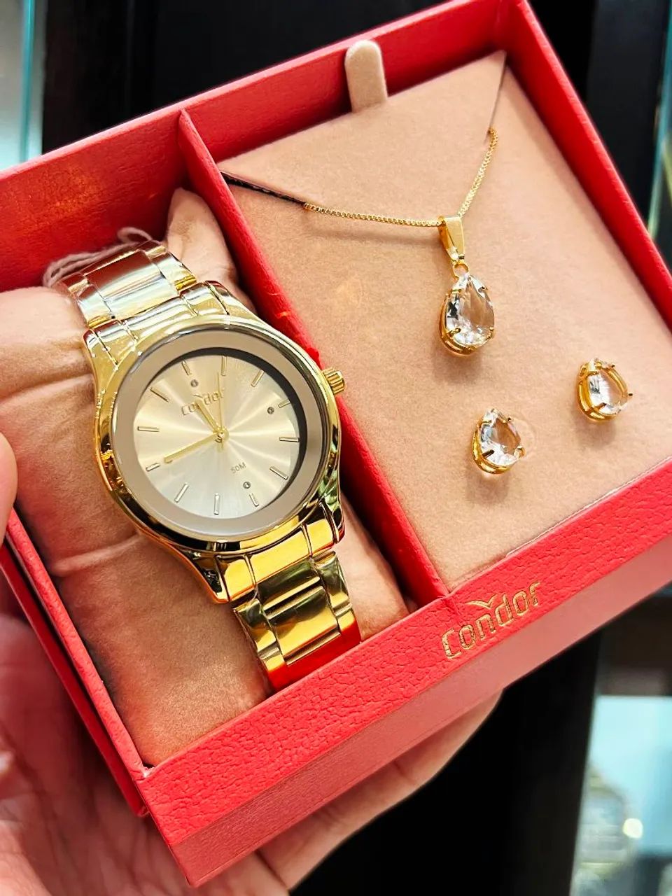 Relógio Feminino Condor Dourado 