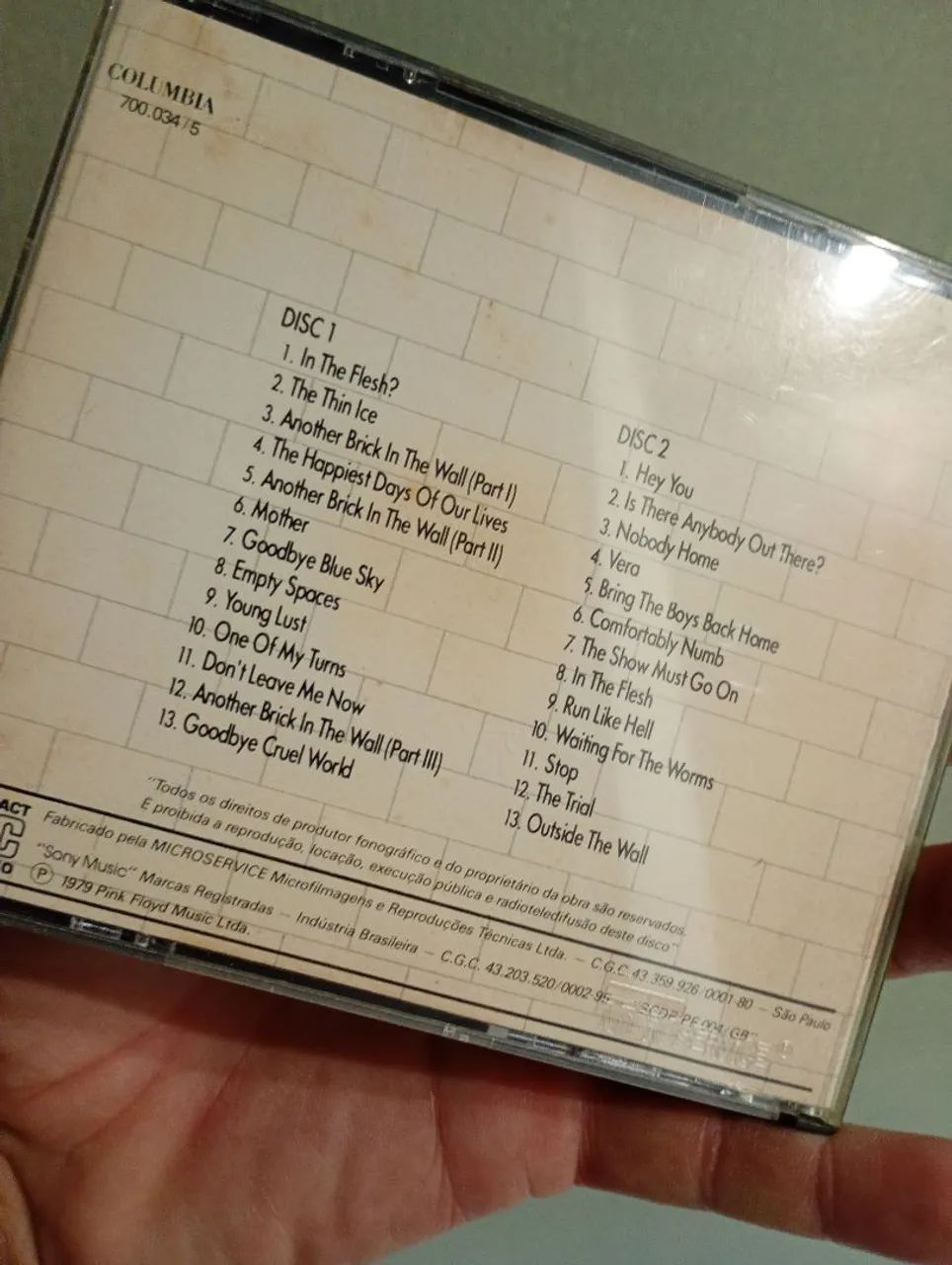 CD Duplo Pink Floyd The Wall  - Foto 4