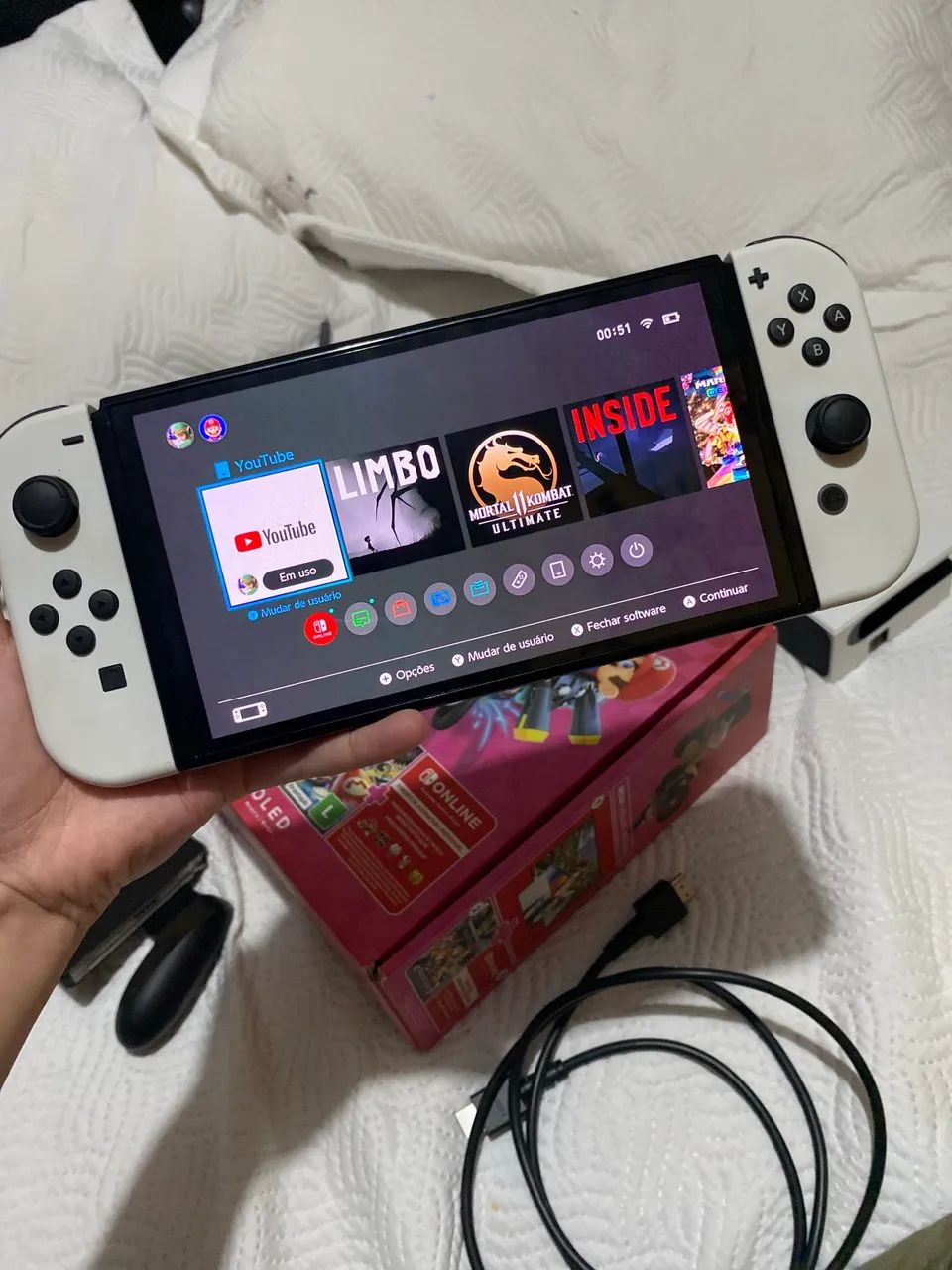 Nintendo switch OLED 64gigas - Foto 3