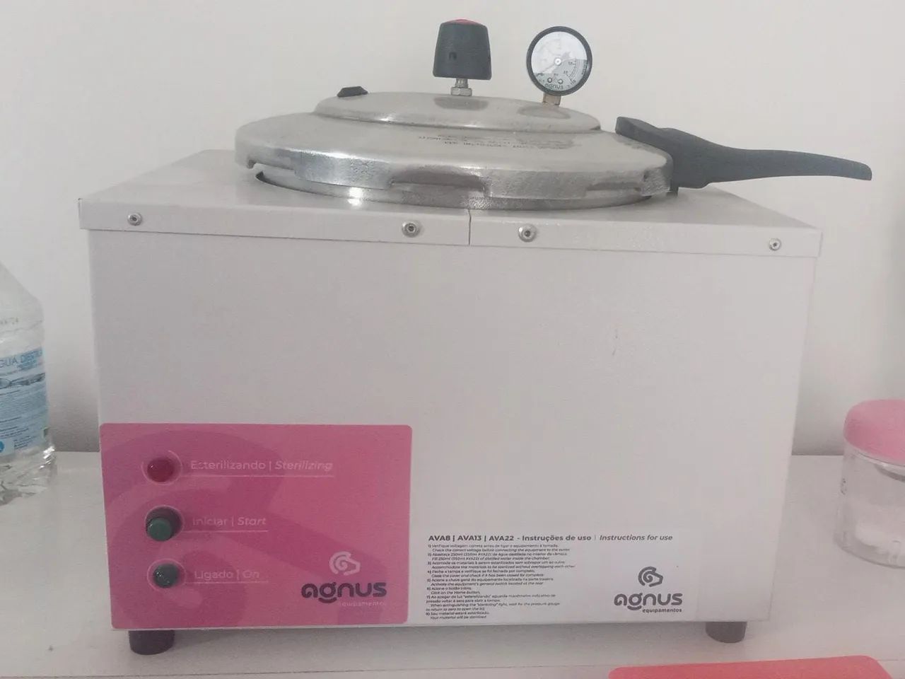 Autoclave agnus 8 litros parcela até em 3 vezes com um acréscimo 