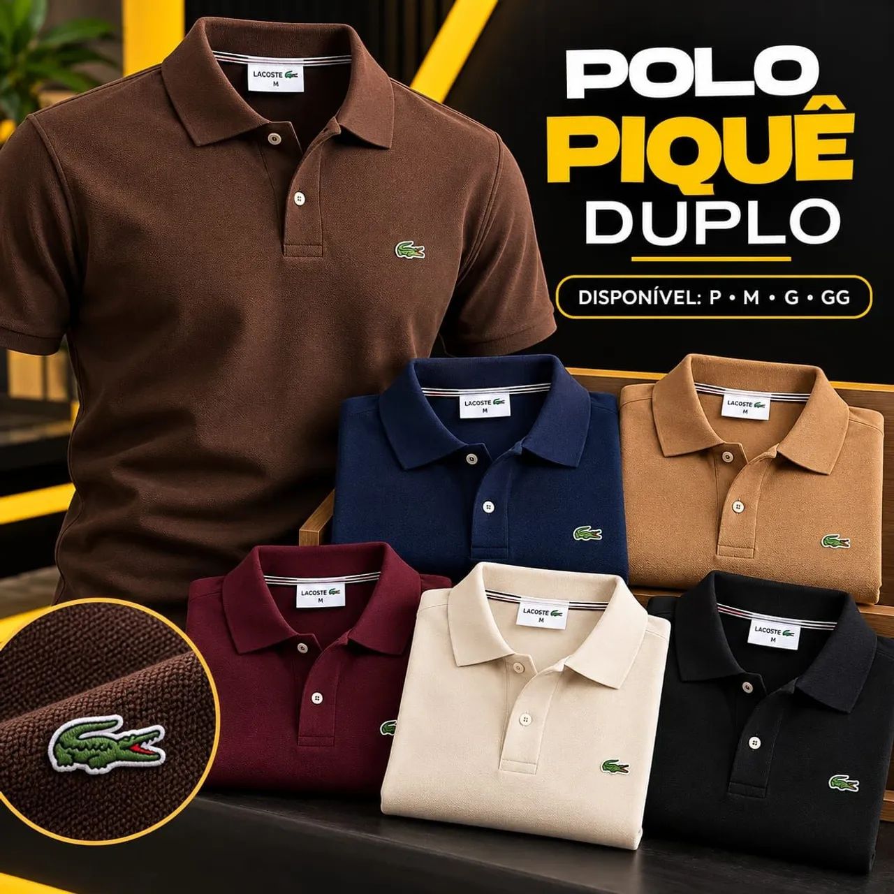 camisa gola polo premium 