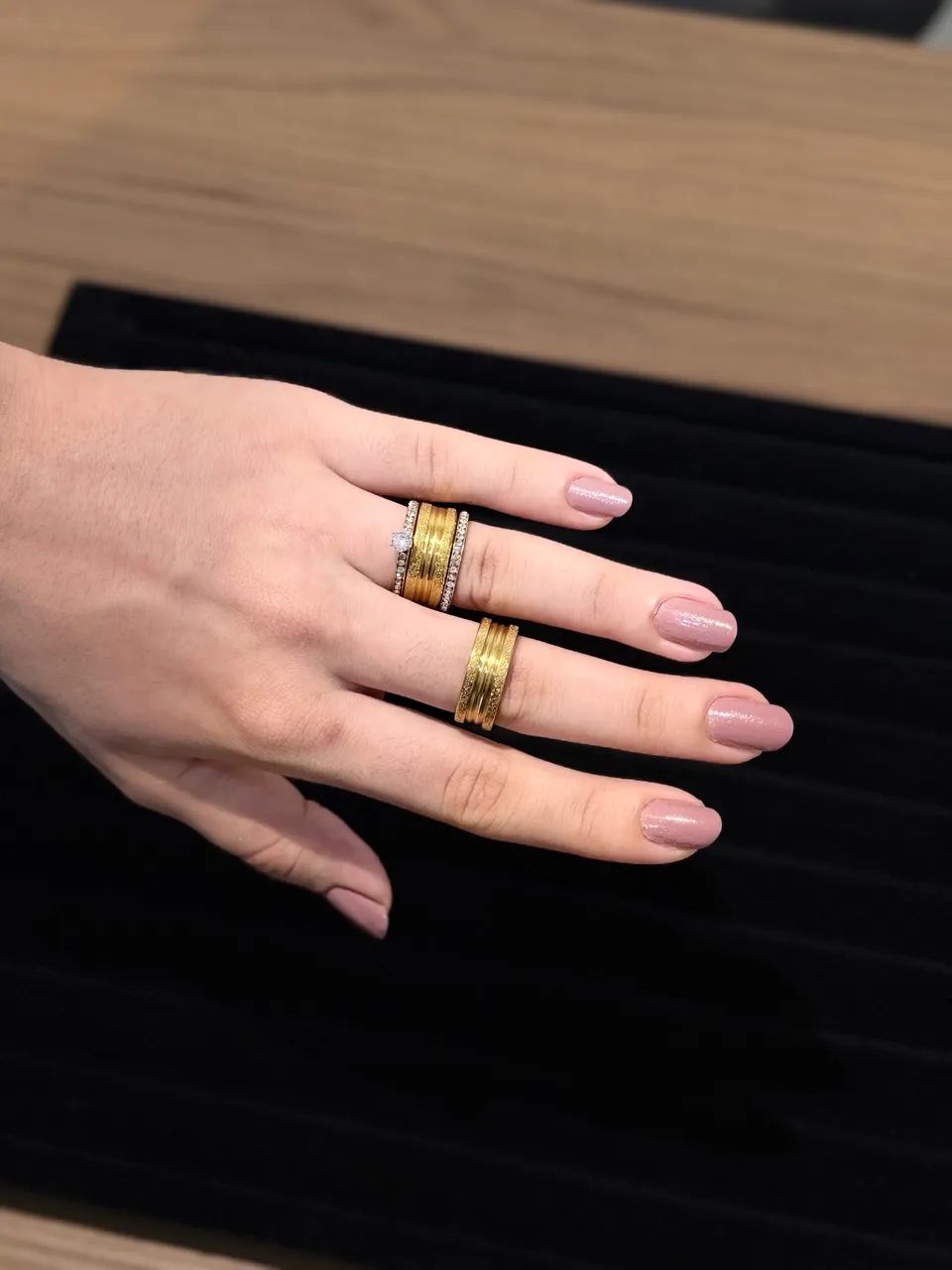 Alianças banhada a ouro com garantia 