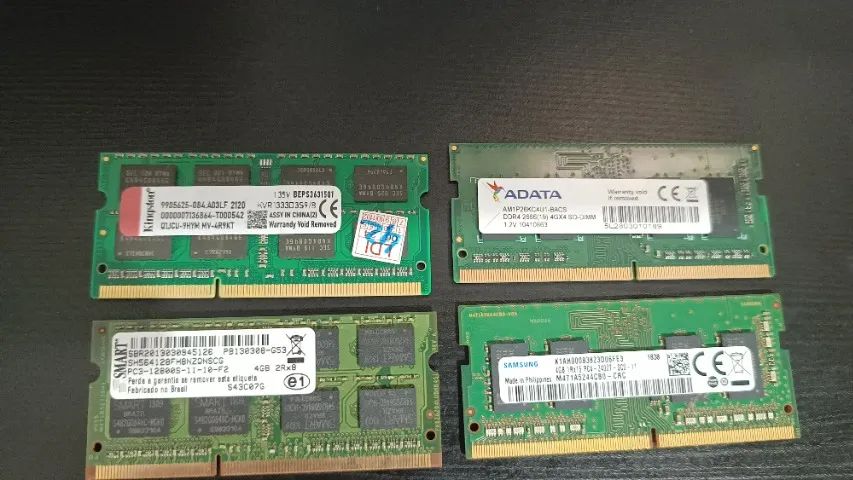 Memorias Notebook DDR4 e DDR3 - Foto 4
