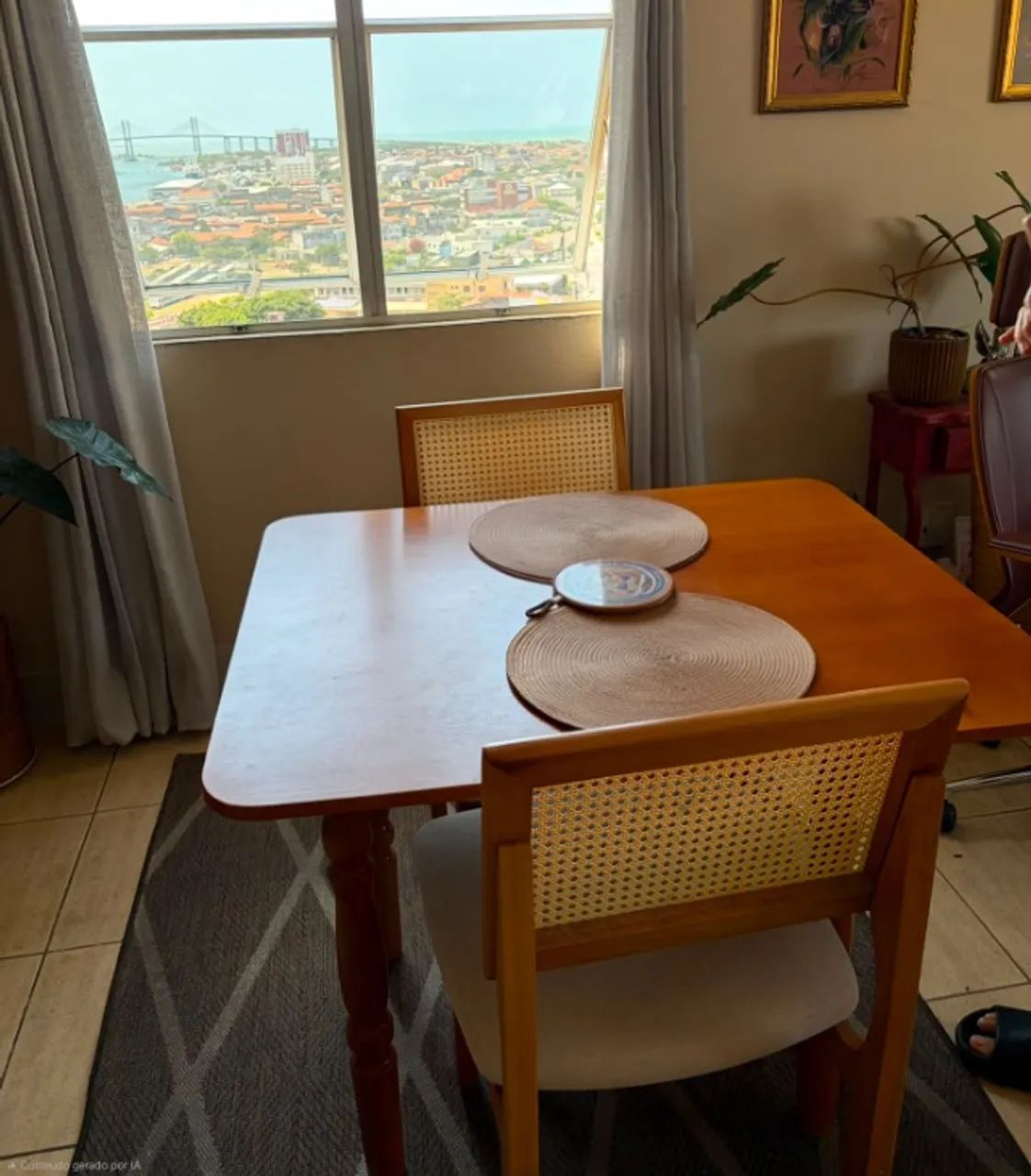 Mesa de Madeira maciça 1m - Foto 2