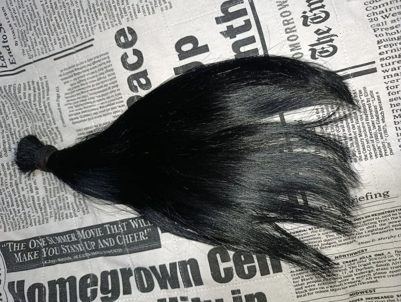 Cabelo Humano 37 cm longo forte super bem cuidado  - Foto 2