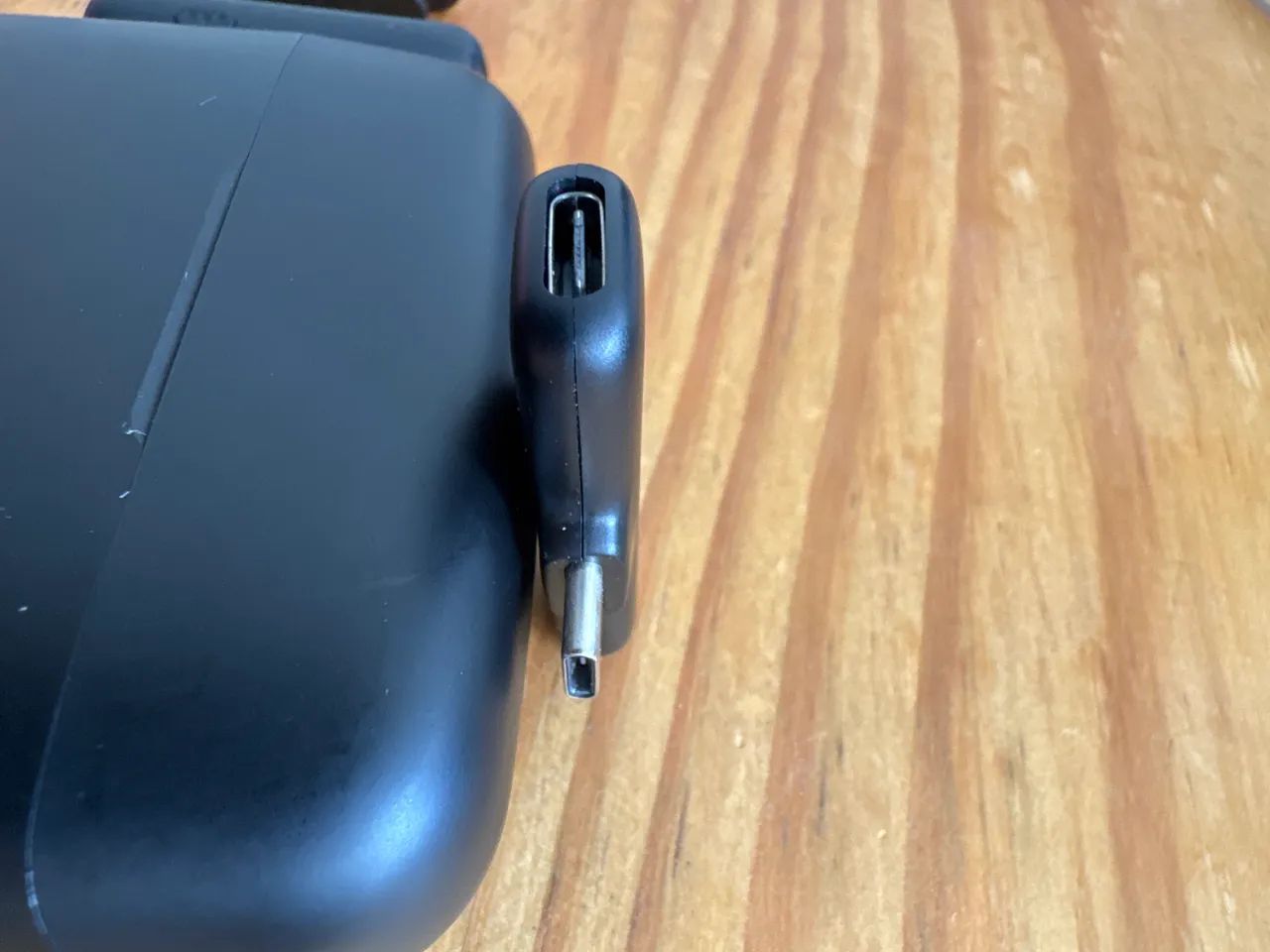 Microfone de lapela duplo s/fio J13 tipo C Android e IPhone - Foto 3