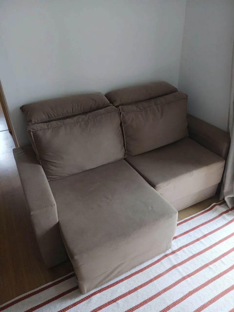 Sofá 3 Lugares - Retrátil - Sochi Suede Bege - Foto 3