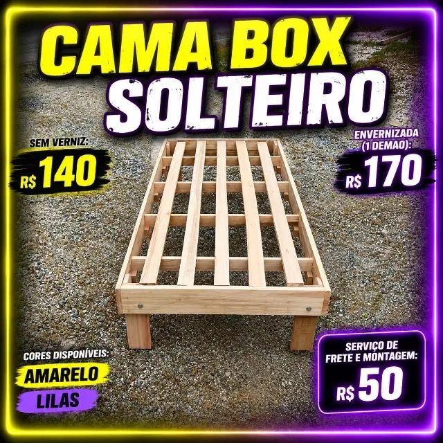 CAMA BOX SOLTEIRO