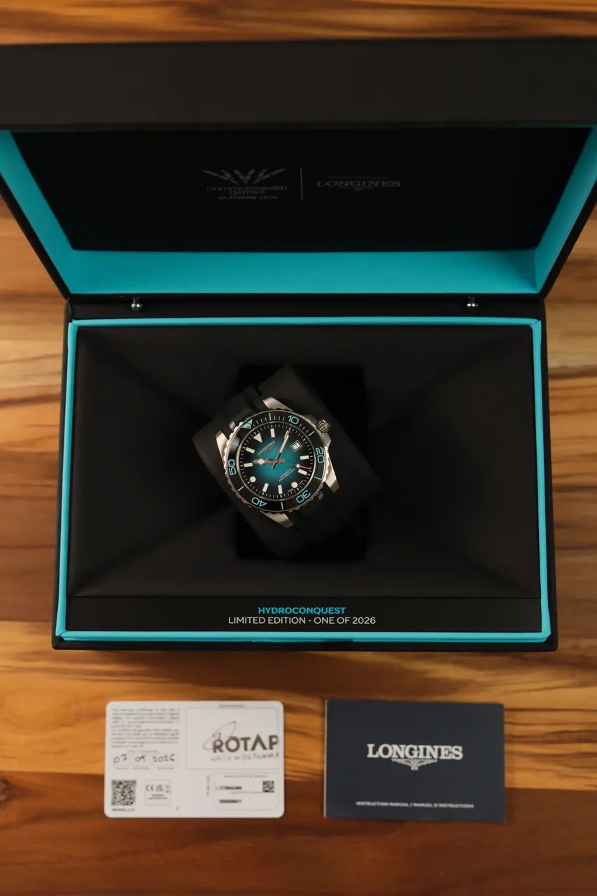 Longines HydroConquest 2026 Commonwealth Games Limited Edition Automático Azul 41mm - Foto 4