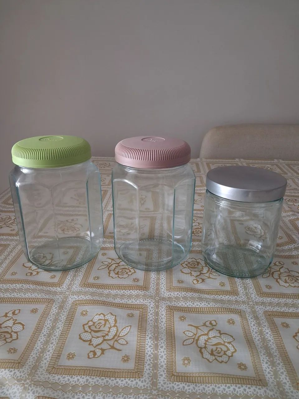 Kit 3 potes de vidro - Foto 5