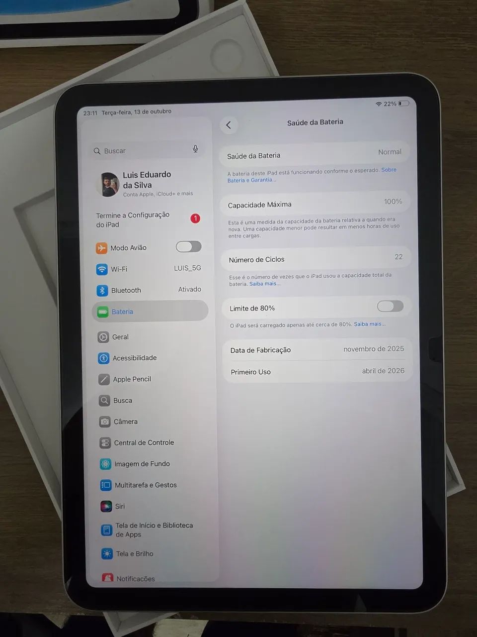 iPad 11 128GB Prata Completo  - Foto 5