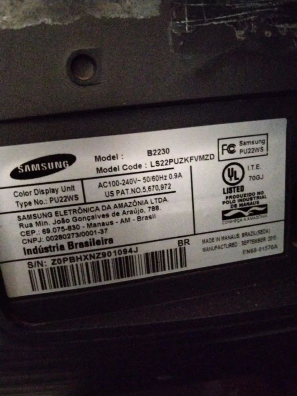 ? MONITOR SAMSUNG B2230 À VENDA - Foto 5