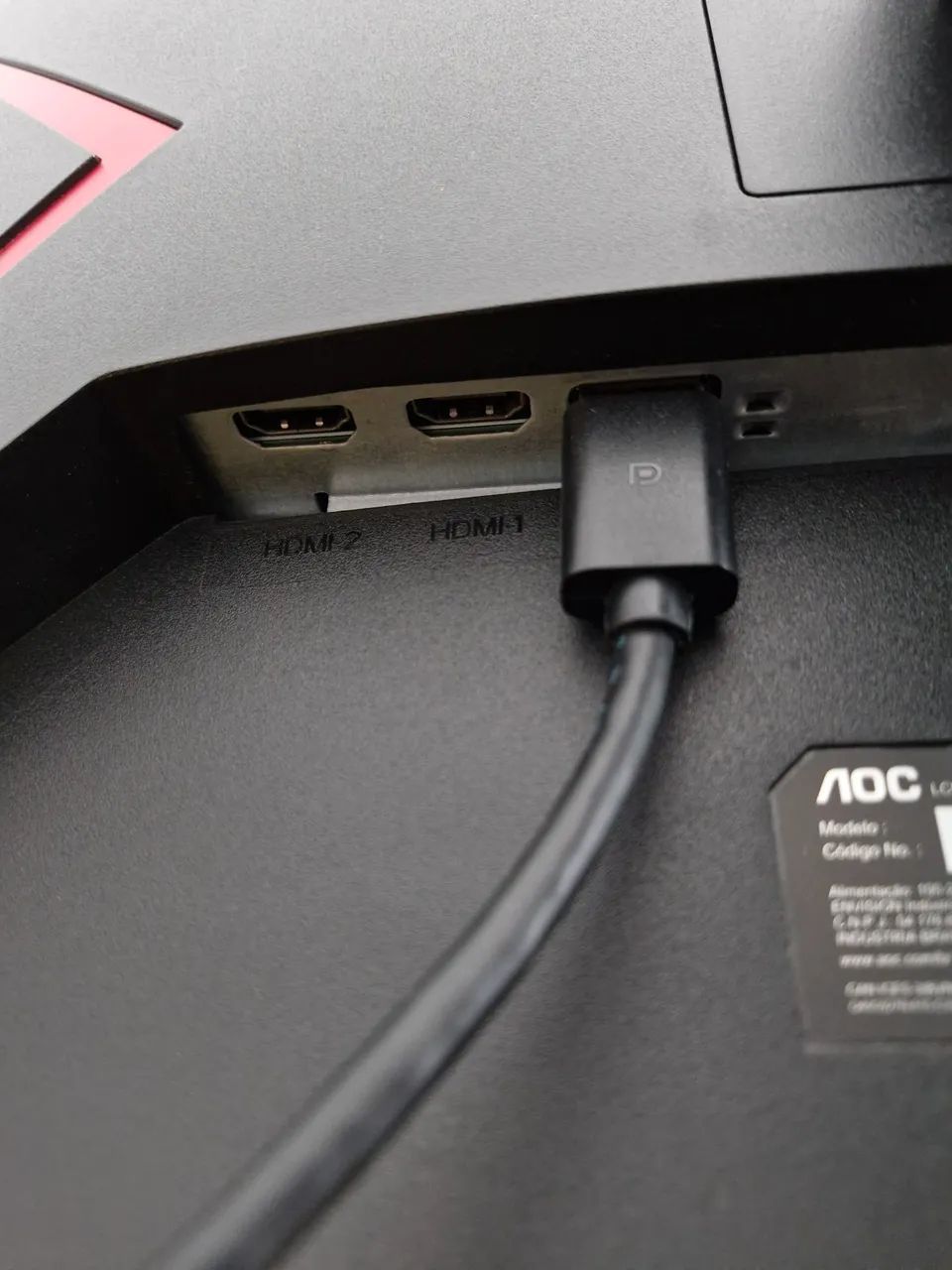 Monitor Gamer AOC 27"Curvo 240Hz - Usado - Foto 3