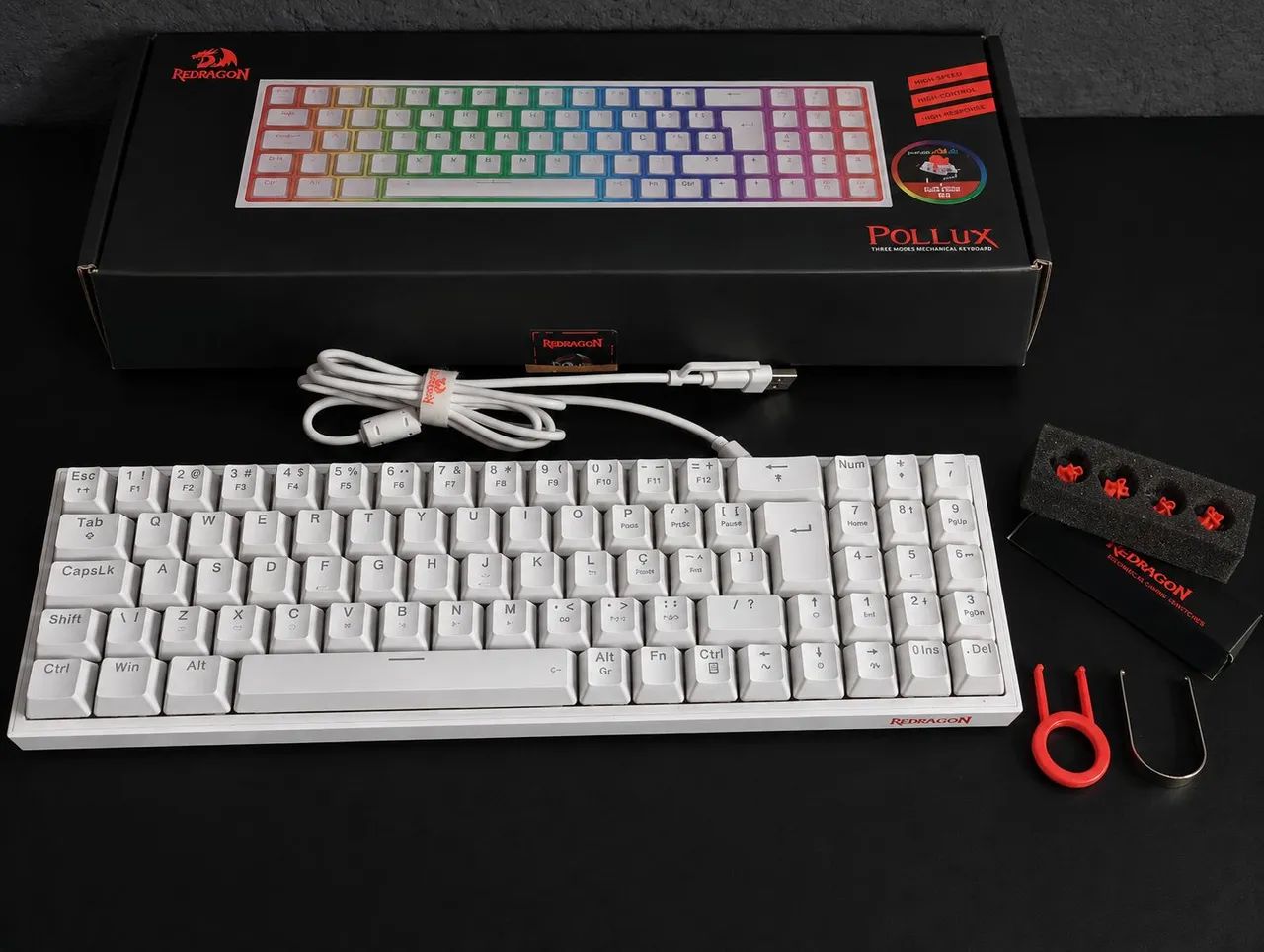 Teclado mecânico Branco 