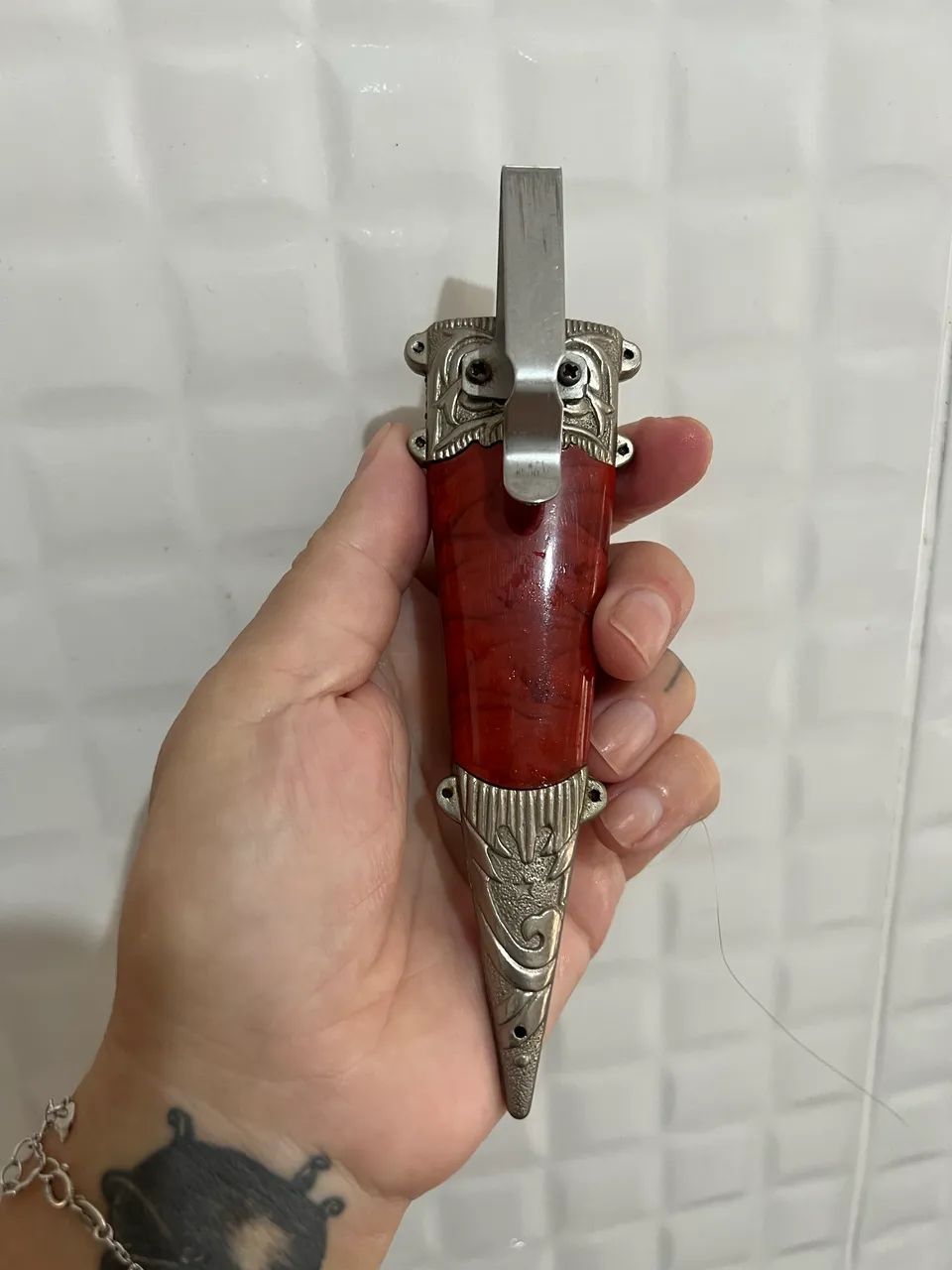 Faca Bode 23cm com a bainha sem a bainha 20,5cm - Foto 5