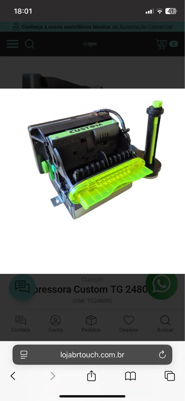 Impressora térmica TG 2480H - Foto 2