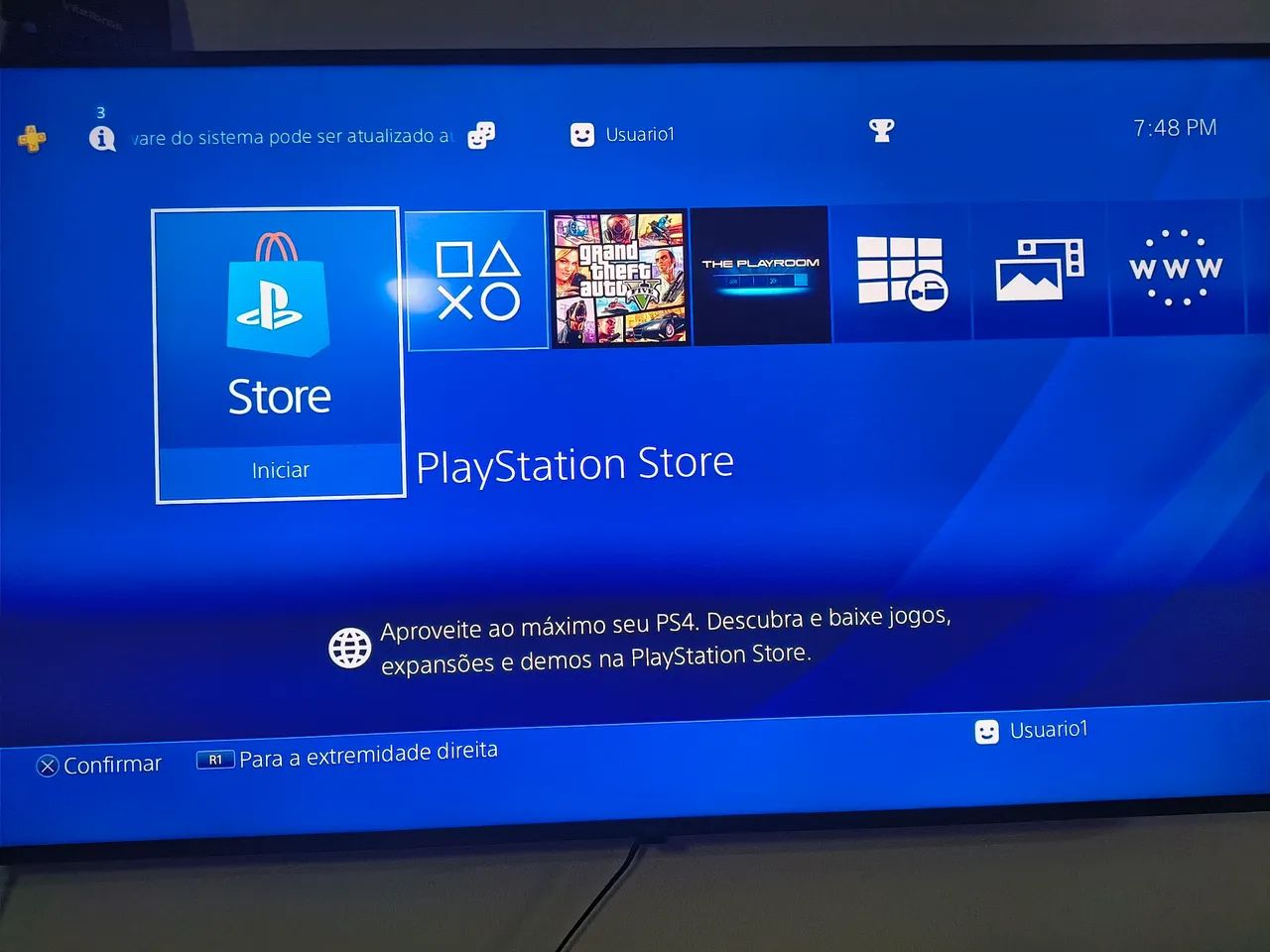 Ps4 funcionando com GTA 5, controle e todos os cabos  - Foto 4