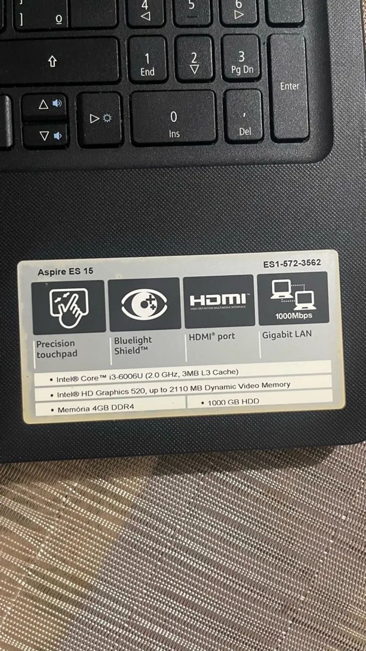 Vende-se notebook Acer funcionando perfeitamente. - Foto 3