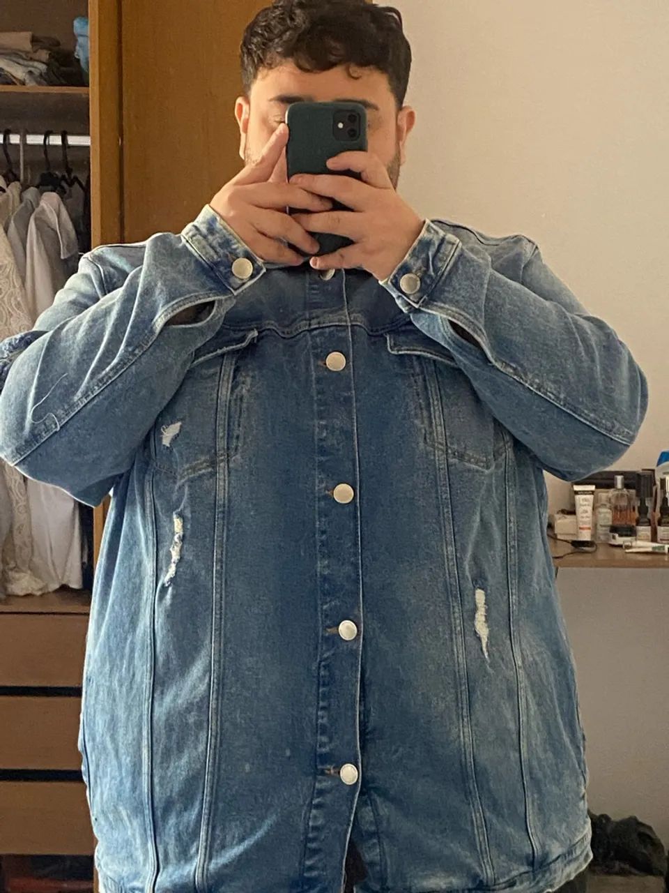 Jaqueta Jeans Oversize/Plus Size - Foto 4