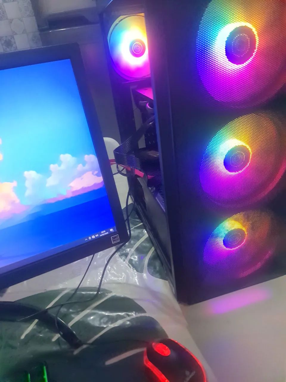 Pc gamer completo monitor 25" mais rx580 - Foto 5