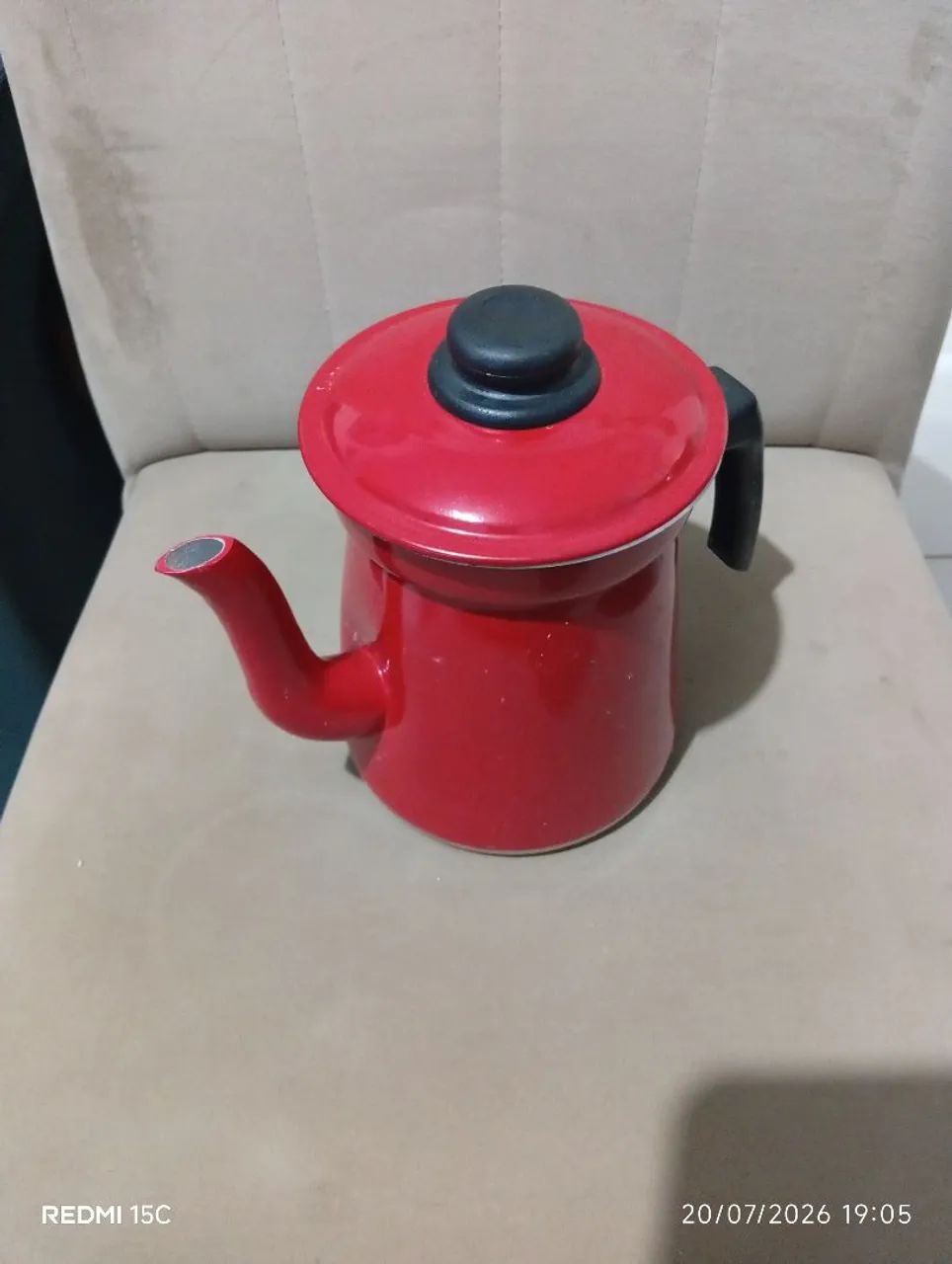 Bule vermelho antigo  - Foto 2