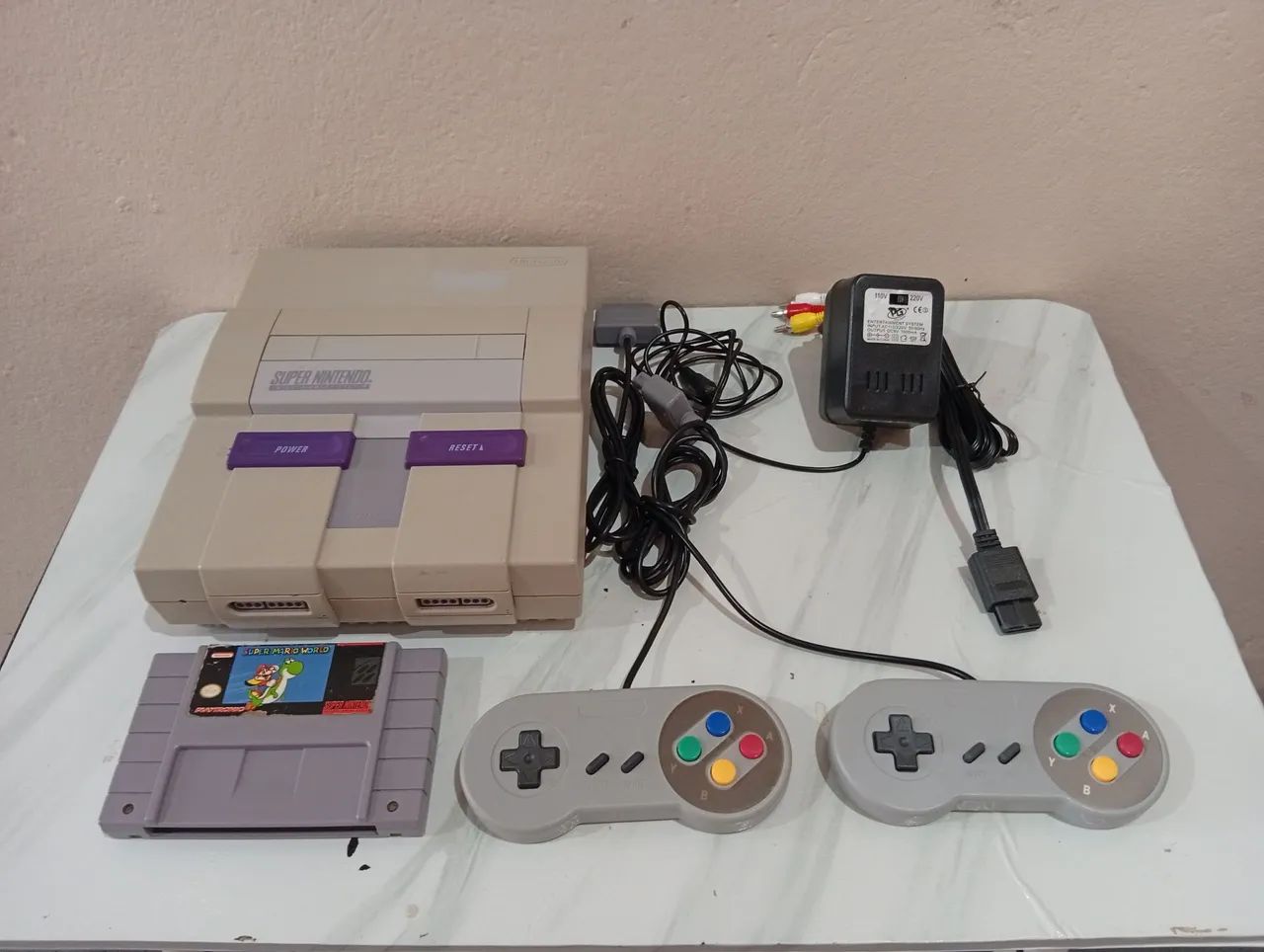 Super Nintendo original com super Mario original  - Foto 2