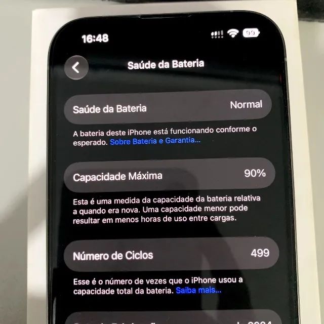 iPhone 15 Pro 256gb Titânio Natural com caixa - Foto 4