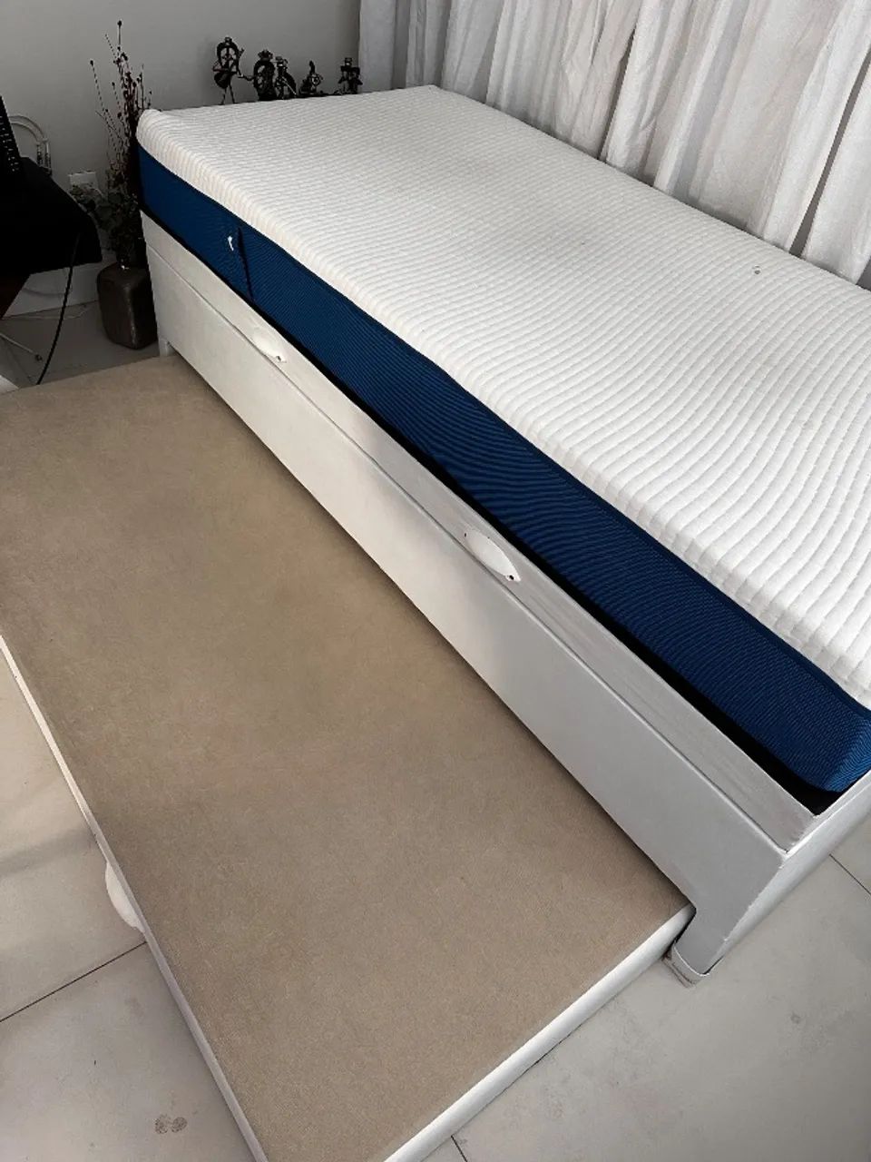 Colchão LUUNA + cama box baú com auxiliar  - Foto 3