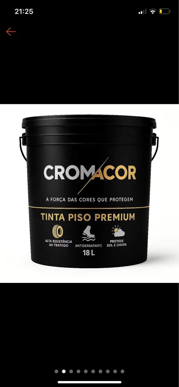 Tinta para piso/calcada cinza grafite 5l- cobre 50 m2 - Foto 3