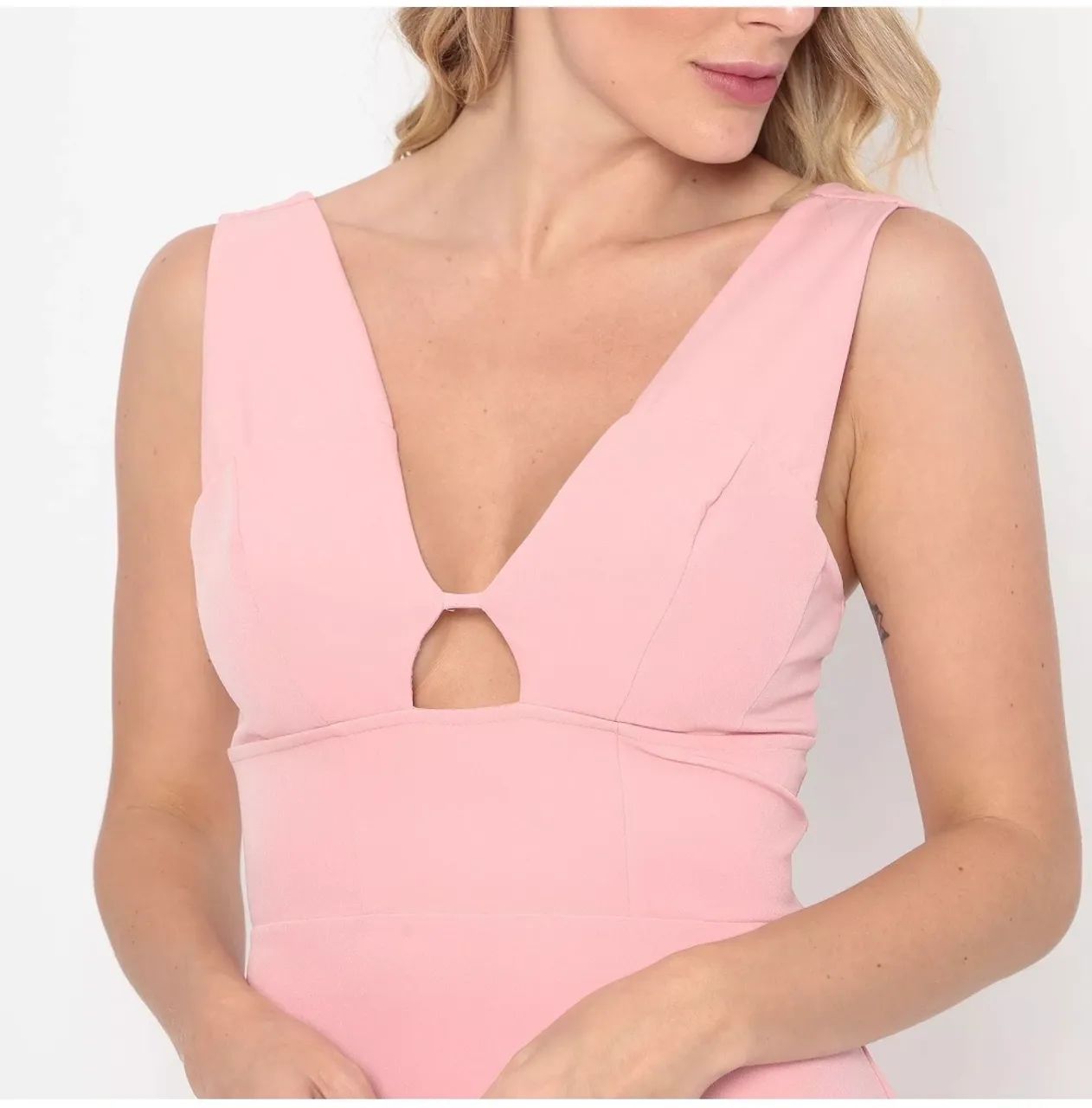 Vestido midi Colcci n-38 rosa claro - Foto 2