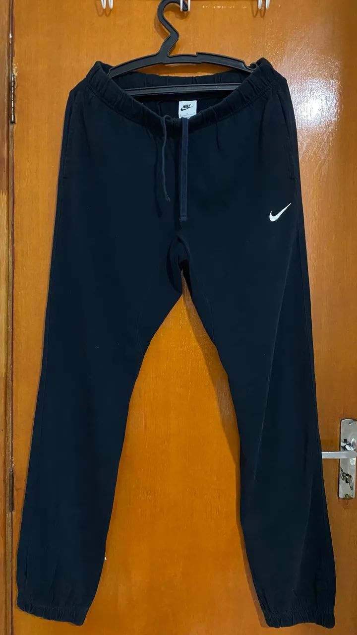 Calça nike Moletom preta Usada