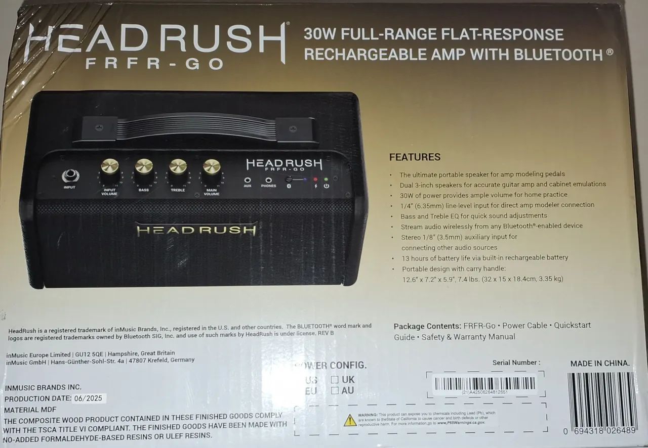 Caixa amplificada Headrush Go FRFR  - Foto 3