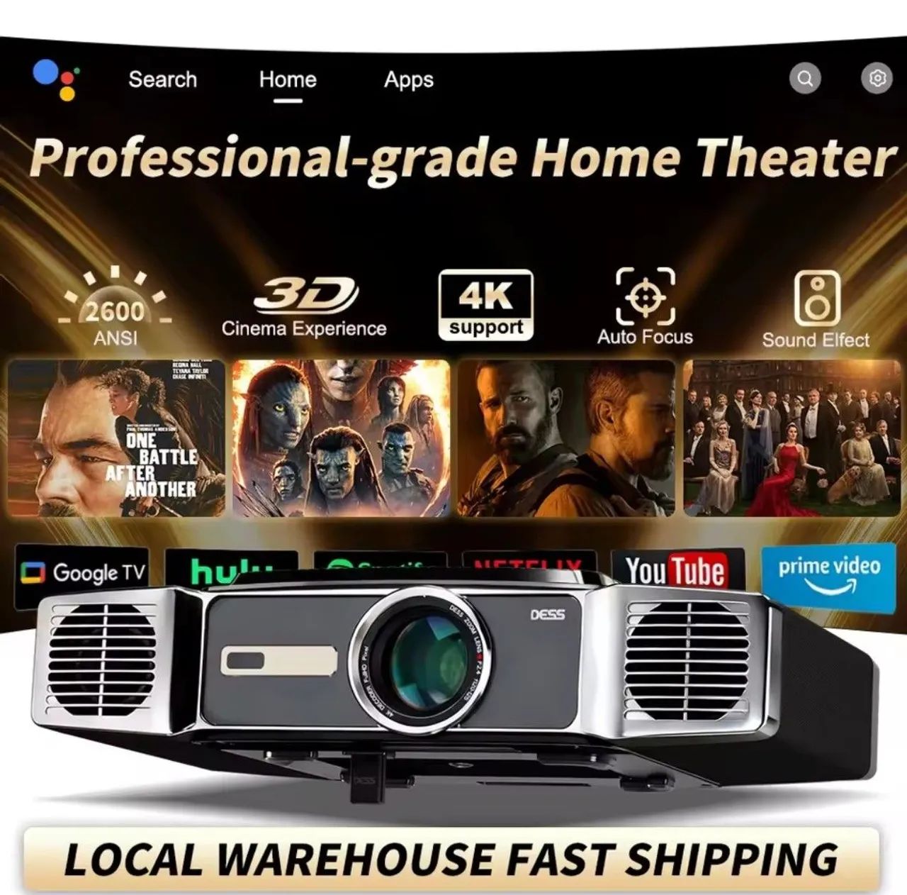 Projetor DESS C5 Enterprise HD - Foto 2