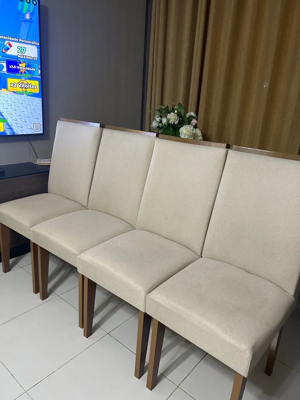 6 Cadeiras para mesa sala  - Foto 2