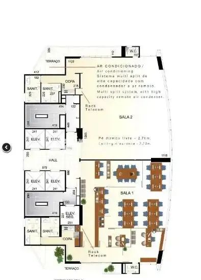 Locação Sala Brooklin Novo São Paulo - Foto 4