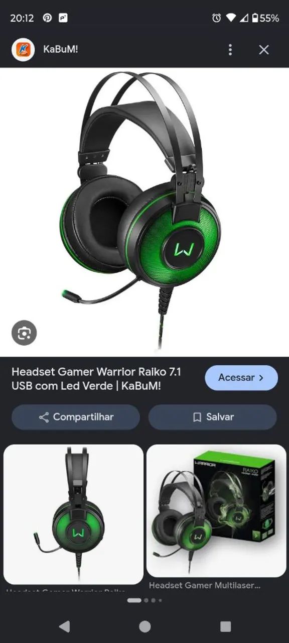 Vendo headset Warrior Raiko funcionando  - Foto 4