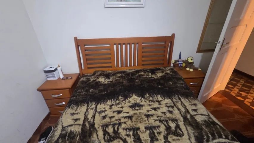CAMA CASAL MADEIRA COM GAVETAS E COLCHÃO  - Foto 4