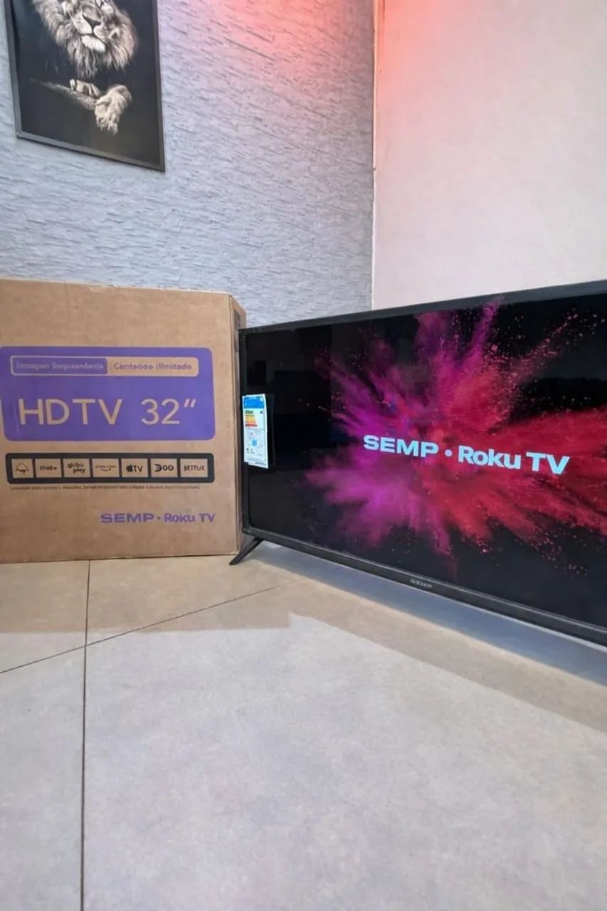 Smart tv 32 Semi Nova no Plástico Faço entrega aceito cartão 