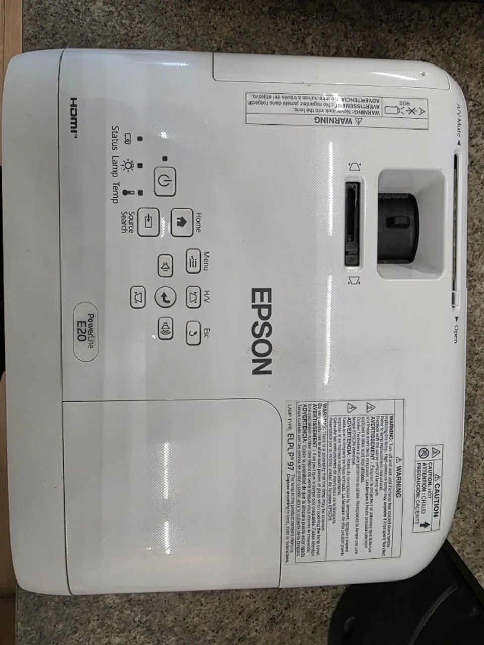 Projetor Epson PowerLite E20 - Foto 2