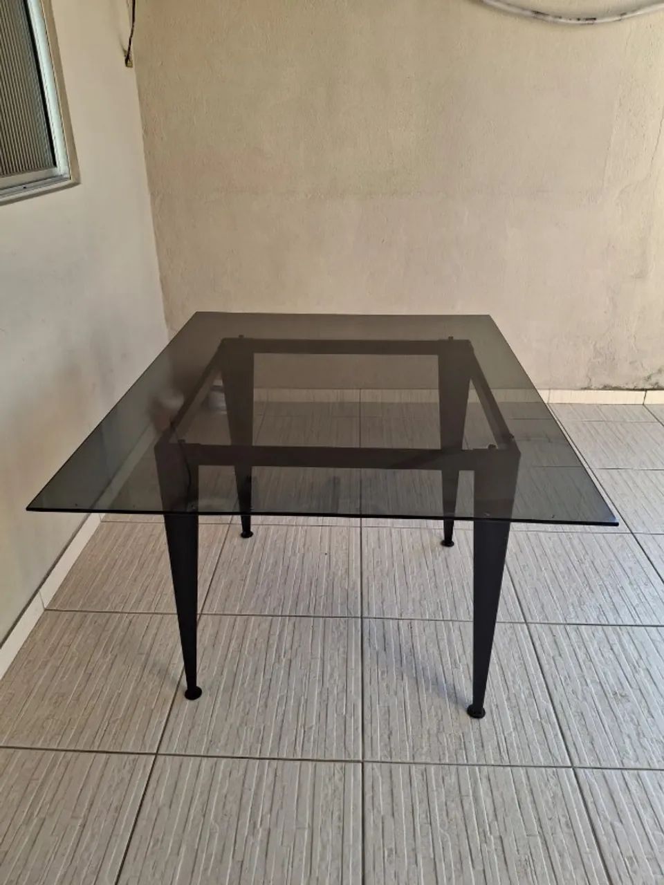 Mesa de vidro quadrada - Foto 2