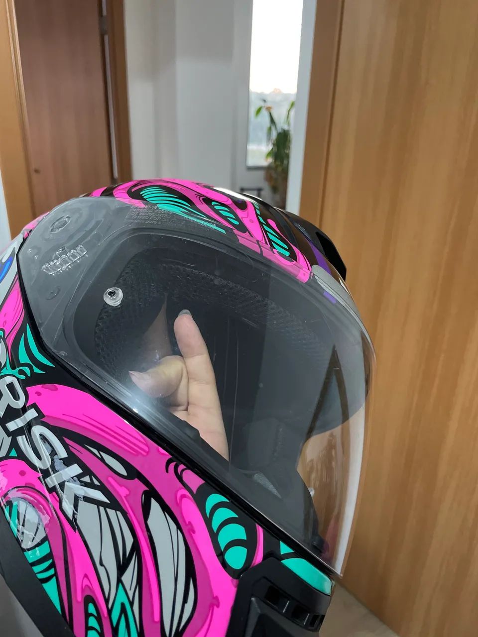 Capacete Norisk Razor Parasite Pink - Foto 5