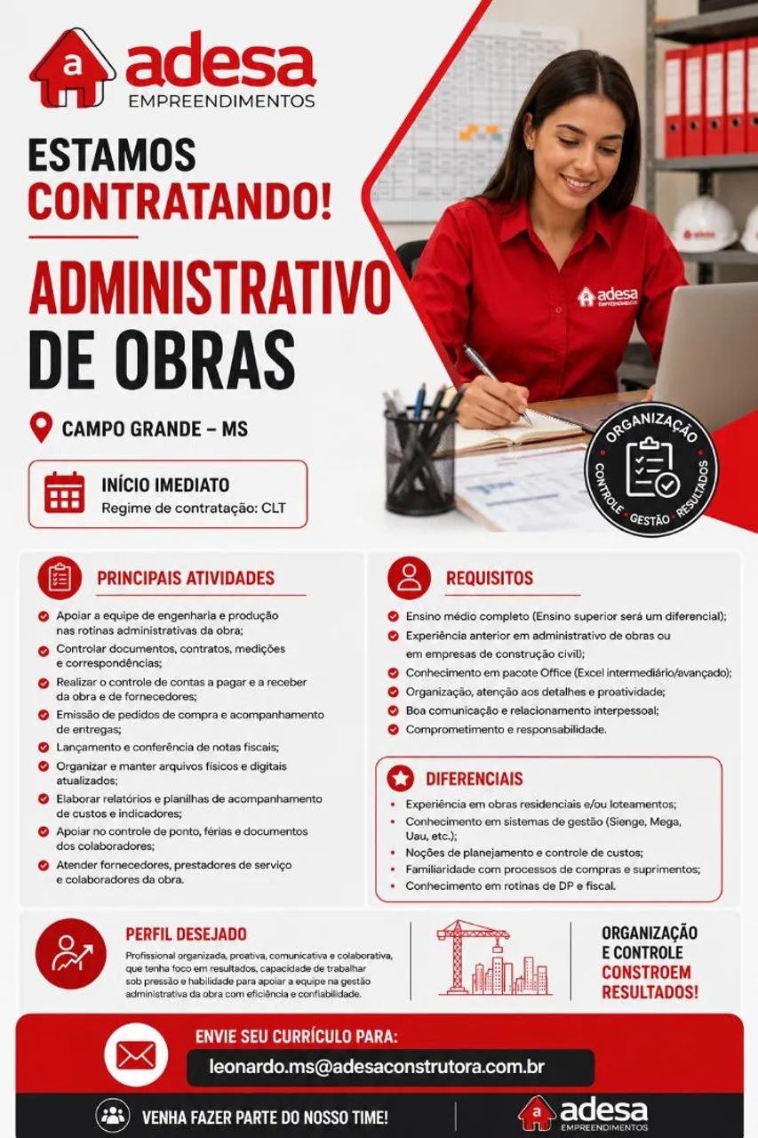 Administrativo de Obras 