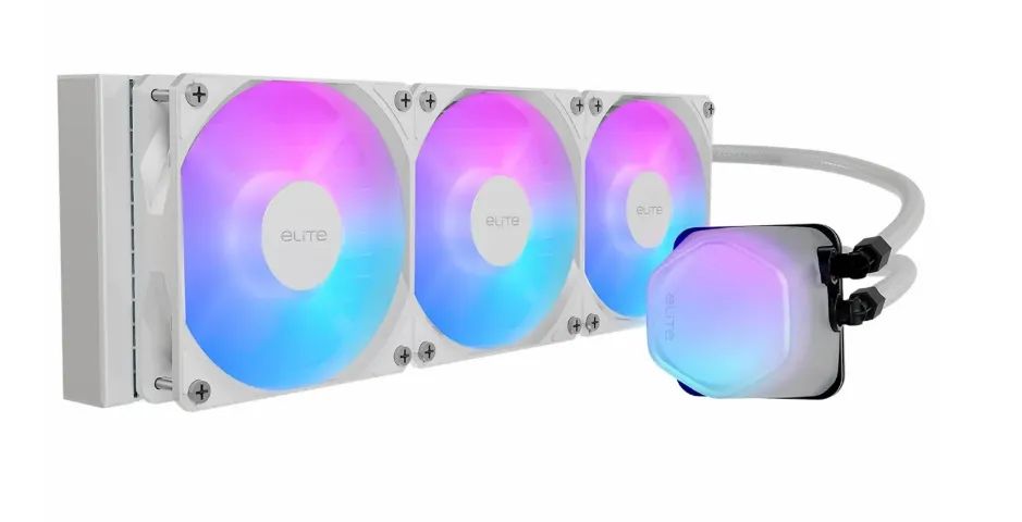 Water Cooler CoolerMaster Elite Liquid 360mm Branco - Foto 2