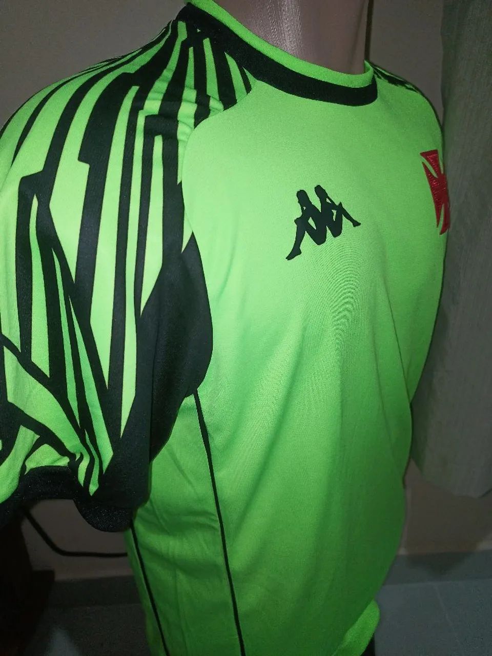 Camisa Vasco Goleiro Kappa Verde limão - Foto 3