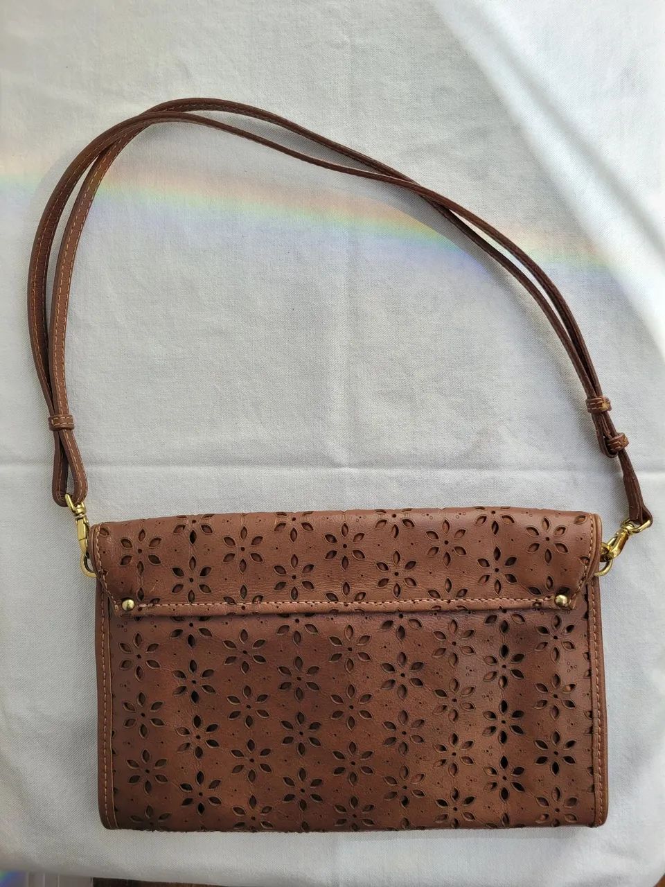 bolsa clutch arezzo marrom - Foto 4